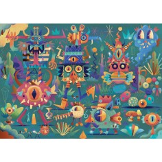 Wizzy Puzzle - La Fête des Monstres - 50 Pièces - Jeux enfants - Djeco 2