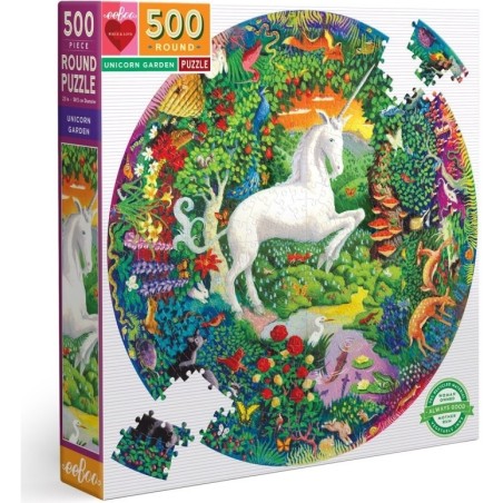 Puzzle - Unicorn Garden - 500 Pièces - Jeux classiques - Eeboo