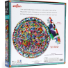 Puzzle Rond 500 Pièces : Motif triangulaire - Eeboo