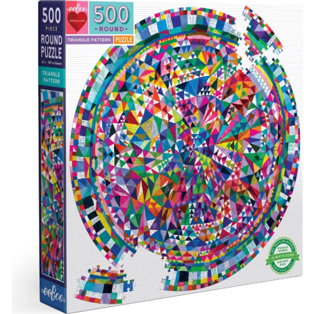 Puzzle - Triangle Pattern - 500 pièces - Puzzle Michèle Wilson - Pmwd - Jeux classiques - Eeboo
