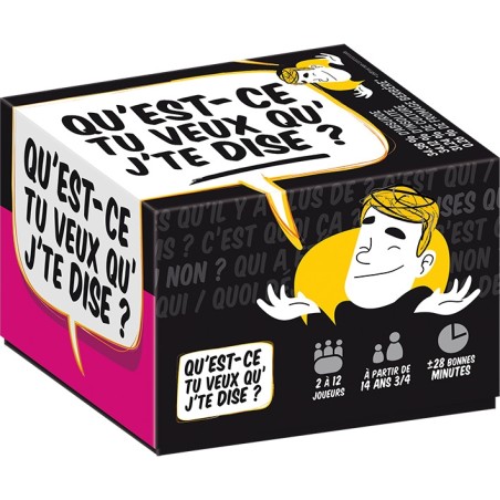 Qu'est-ce tu veux qu'j'te dise - Jeux de société - Bières et Cookies à 10h21