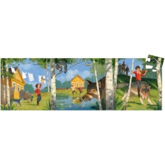 Puzzle Silhouette - Pierre et le Loup - 50 Pièces - Jeux classiques - Djeco 2
