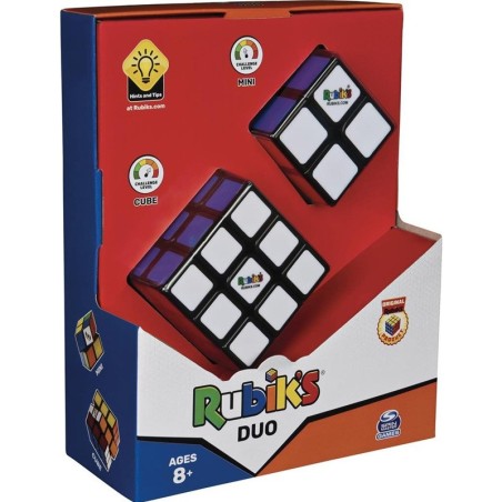 Rubik's Cube Coffret Duo 3x3 + 2x2 - Casse-tête - Spin Master