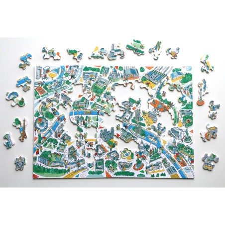 Puzzle - Paris Labyrinthes - 100 pièces - Puzzle - Pmwd - Michèle Wilson
