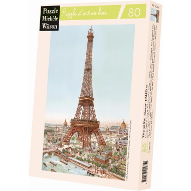 Puzzle bois Michèle Wilson - La Tour Eiffel par Tauzin - 80 pcs - Puzzle Michèle Wilson