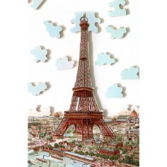Puzzle - Louis Tauzin - La Tour Eiffel - 80 Pièces - Pmwd - Jeux classiques - Puzzle Michèle Wilson 2