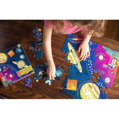 Puzzle - Système Solaire - 64 Pièces - Jeux classiques - Eeboo
