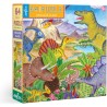 Puzzle - Ile des Dinosaures- 64 Pièces - Eeboo