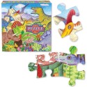 Puzzle - Ile des Dinosaures- 64 Pièces - Eeboo