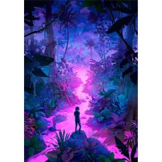 Puzzle Universe - Neon Forest - 1000 Pièces - Jeux classiques - Iello 2
