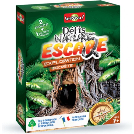 Défis Nature Escape - Exploration Secrète - Jeux de société - Bioviva Editions