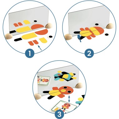 Jeu de construction - Ze Mirror Animals - Jeux enfants - Djeco