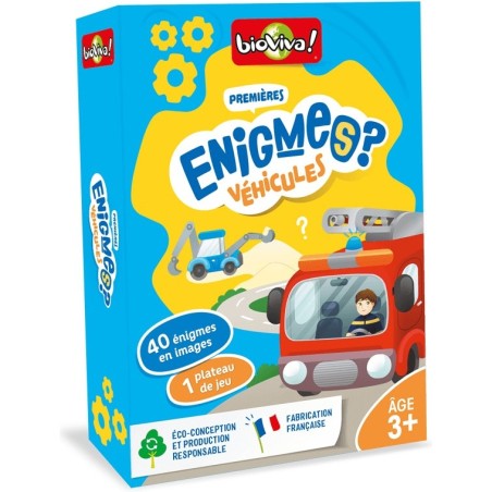 Mes Premières Enigmes - Véhicules - Jeux de société - Bioviva Editions