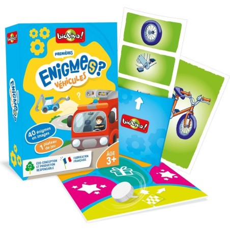 Mes Premières Enigmes - Véhicules - Jeux de société - Bioviva Editions