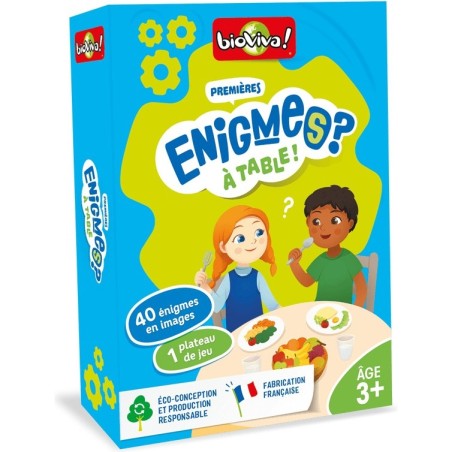 Mes Premières Enigmes - A Table - Jeux de société - Bioviva Editions