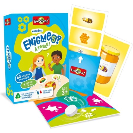 Mes Premières Enigmes - A Table - Jeux de société - Bioviva Editions