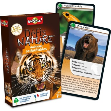 Défis Nature - Animaux Redoutables - Jeux de société - Bioviva Editions