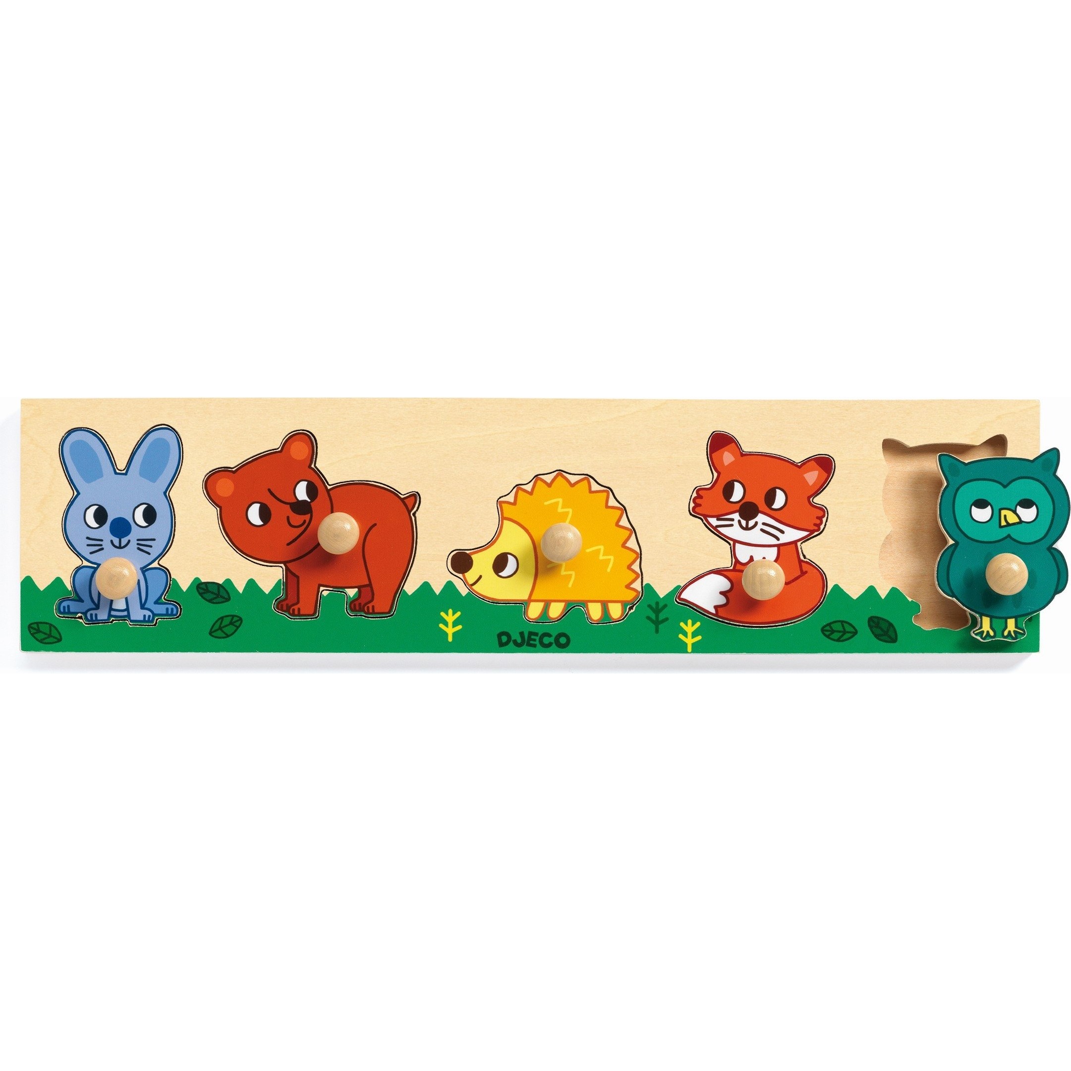 Puzzle Gros Boutons Forest'n'Co 5 pièces Puzzle Djeco