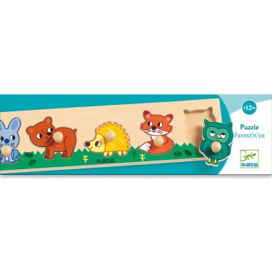 Puzzle Gros Boutons Forest'n'Co - 5 pièces - Puzzle - Djeco