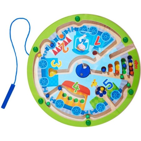 Jeu Magnétique - Le Petit Train de Billes - Jeux de société Enfants - Haba