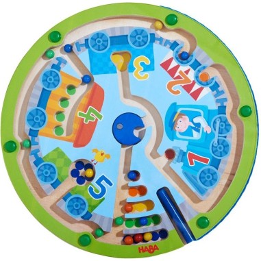 Jeu Magnétique - Le Petit Train de Billes - Jeux de société Enfants - Haba