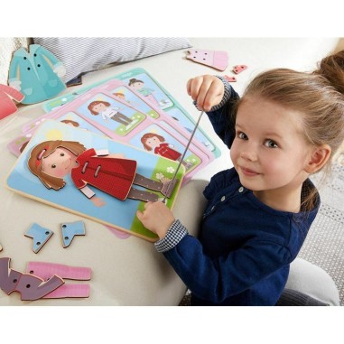 Jeu de Laçage - On s’Habille! - Jeux de société - Haba