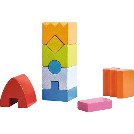 Jeux d'Encastrement - Gratte Ciel Multicolore - Jeux enfants - Haba