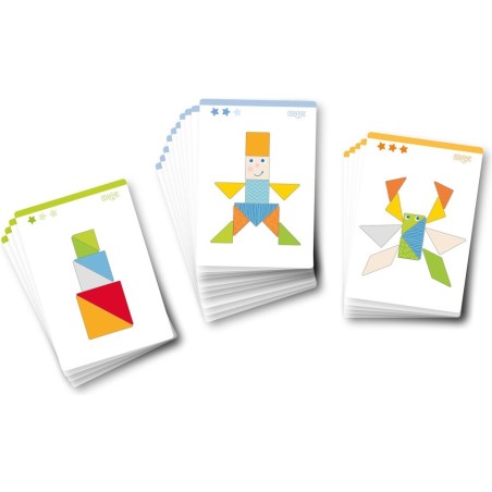 Tangram-Mix Multicolore - Jeux de société - Haba