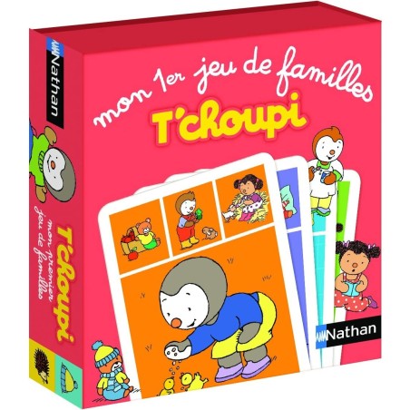 Mon Premier Jeu de Familles: T'choupi - Jeu de société - Nathan