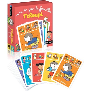 Mon Premier Jeu de Familles: T'choupi - Jeu de société - Nathan