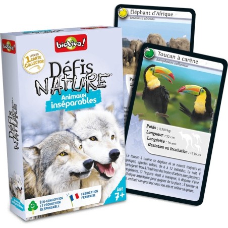 Défis Nature - Animaux Inséparables - Jeux de société - Editions - Bioviva