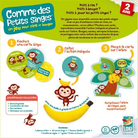 Comme des petits singes - Jeu de société enfant - Loki