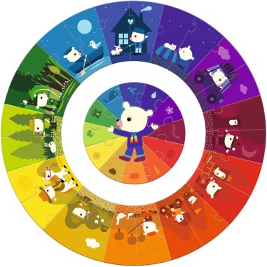 Puzzle Géant - Les Couleurs - Jeux enfants - Djeco