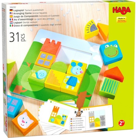 Jeu d’assemblage - Le carré des animaux - Jeux enfants - Haba