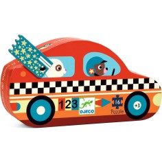 Puzzle - Le Bolide - 16 Pièces - Jeux enfants - Djeco 2