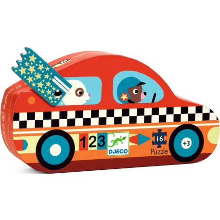 Puzzle - Le Bolide - 16 Pièces - Jeux enfants - Djeco