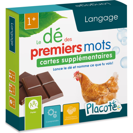 Le Dé des Premiers Mots - Cartes Supplémentaires - Jeux enfants - Placote