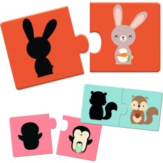 Puzzle duo Ombres - Puzzle éducatif pour enfant - Djeco 2