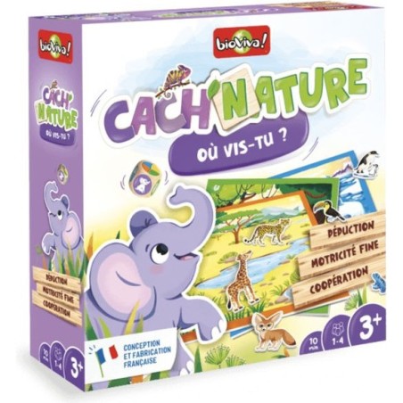 Cach'Nature Où vis-tu ? - Bioviva - Jeu de société éducatif - Bioviva Editions