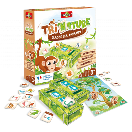 Tri'Nature Classe les animaux - Bioviva - Jeu de société éducatif - Bioviva Editions
