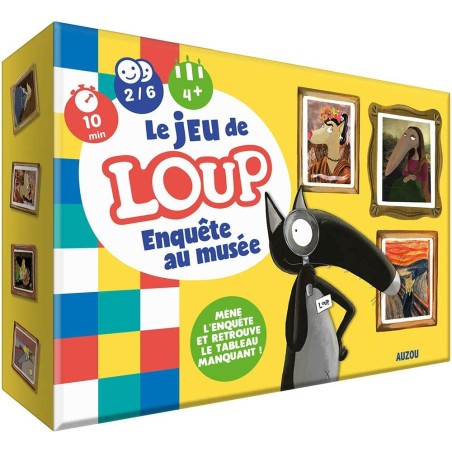 Jeu de Loup - Enquête au musée - Jeux de société - Auzou