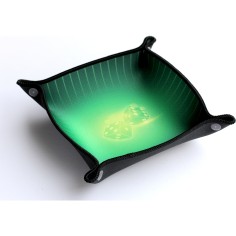 Piste de dés néoprène 21x21cm Emeraude - Wogamat