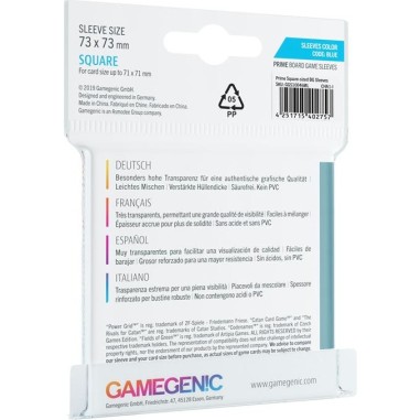 : 50 Prime Sleeves 73x73 - Accessoires - Gamegenic