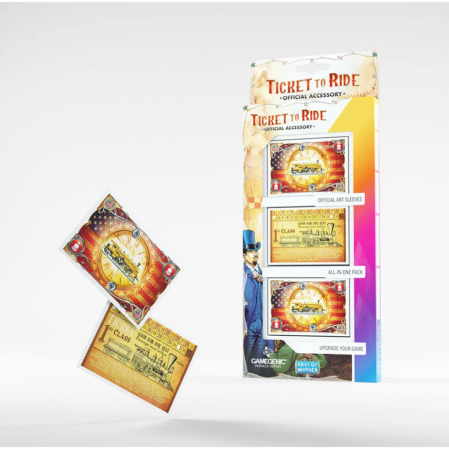 Gg : Pack Sleeves Les Aventuriers du Rail Gamegenic
