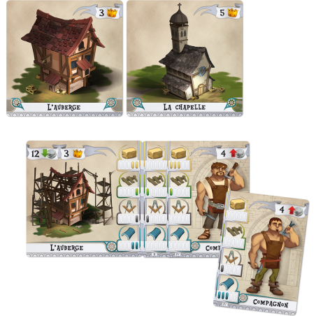 Les Bâtisseurs - Moyen-Âge - Jeu de société - Bombyx