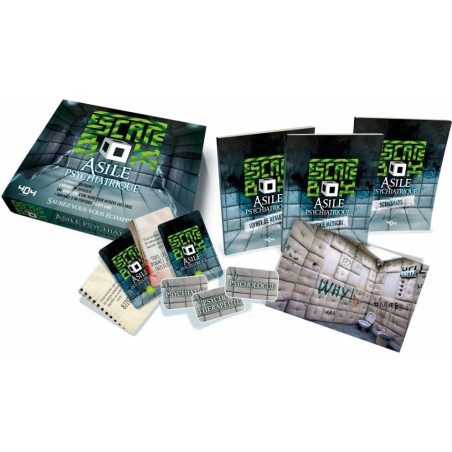Escape Box - Asile Psychiatrique - Jeu de société - 404 Éditions