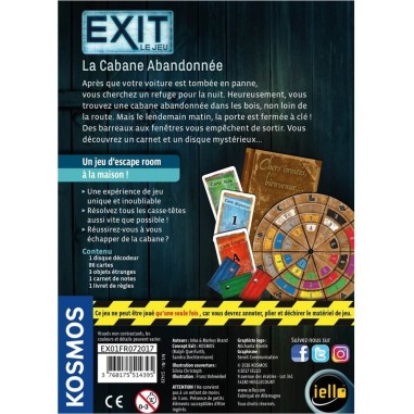 Exit La Cabane Abandonnée - Jeu de société - Iello