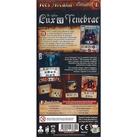 Res Arcana - Extension Lux Et Tenebrae - Jeux de société - Sand Castle Games