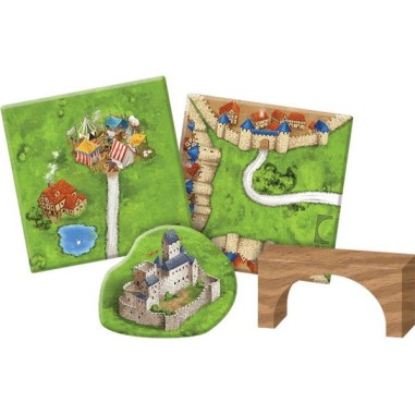 Carcassonne: Extension 8 - Ponts, Forteresses & Bazar - Jeu de société - Zman Games - Z-man Games