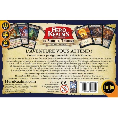 Hero realms la ruine de thandar - jeu de société - Iello